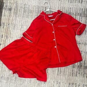 Red Women's Pajama Set